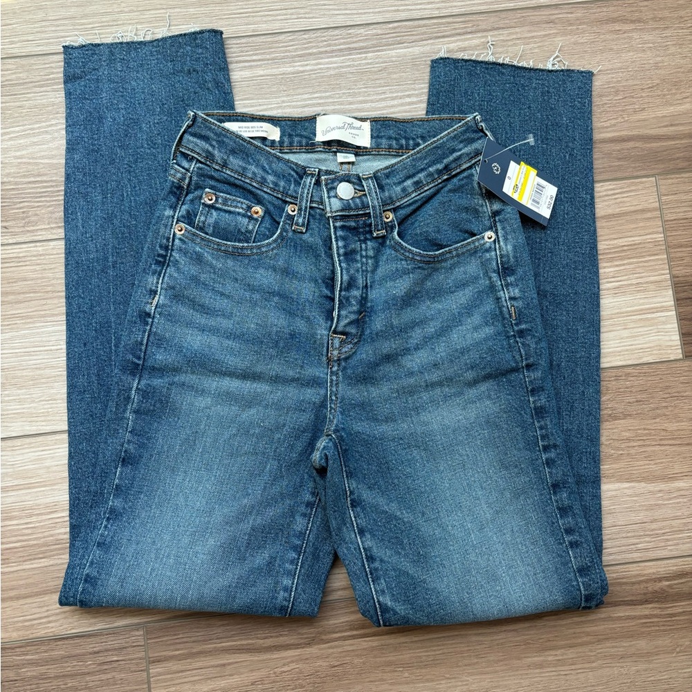 Universal Thread Mid Rise 80s Slim Jeans Size 0 - Picture 2 of 3